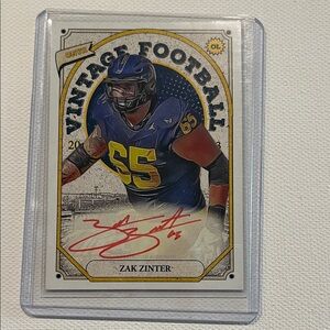 2023 Onyx Zak Zinter #!OAZZ with RED Autograph